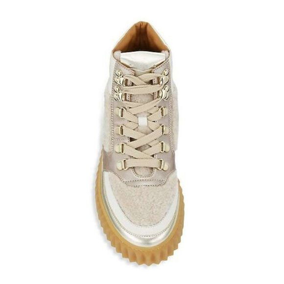 NWT Voile Blanche Shearling & Metallic Leather Women's Hiking, Boots EU 40 - Picture 3 of 6